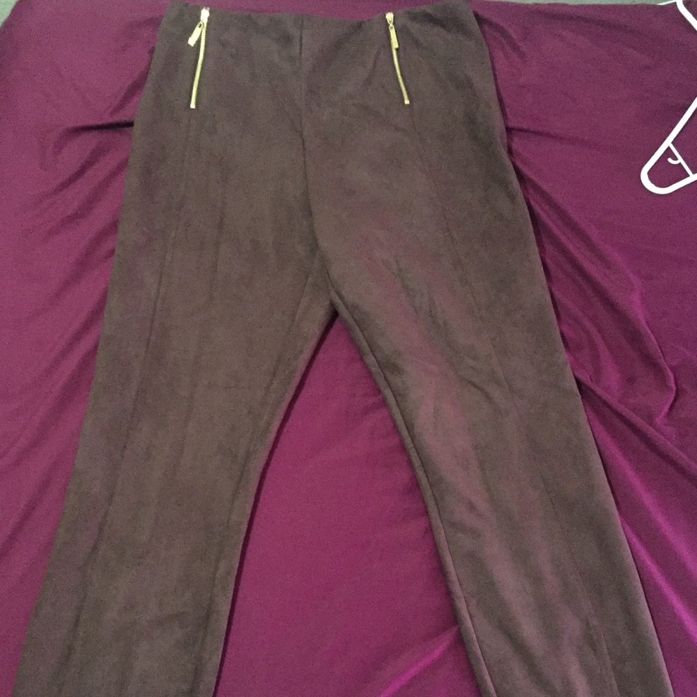 Light Purple Suede Pants